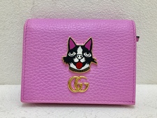 グッチ 499325 GGマーモント ボスコドッグ 二つ折り財布 買取実績です。