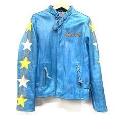 ショット 国内正規品　水色　3161001　クラシックレーサー　ジョニースペシャル　レザージャケット 買取実績です。