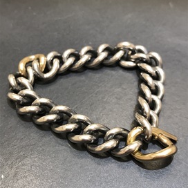 ハムのK18×SV925コンビ チェーンブレスレットの買取実績です。