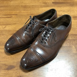 エドワードグリーンのブラウン　アスキス(ASQUITH)　スクエアトゥレザーシューズ　＃888の買取実績です。