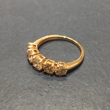 ダイヤモンド K18 1.50ct 5Pブラウンダイヤモンドリング 買取実績です。