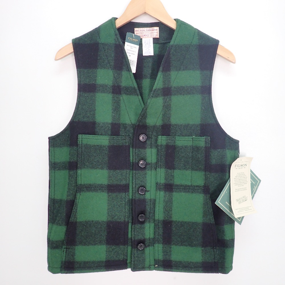 フィルソンの10055P Mackinaw Wool Vest チェック柄 マッキーノウール