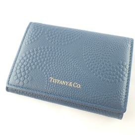 ティファニーのウェーブエンボス レザーカードケース/名刺入れの買取実績です。