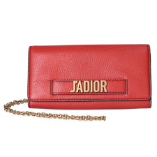 ディオール J'ADIOR(ジャディオール)　赤　チェーンウォレット/長財布 買取実績です。