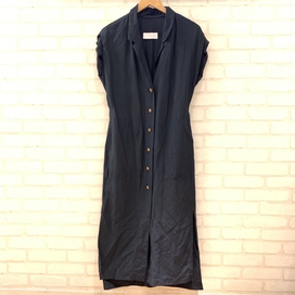 マメクロゴウチの18年 MM18SS-DR071 ネイビー ラインシルクワンピースの買取実績です。