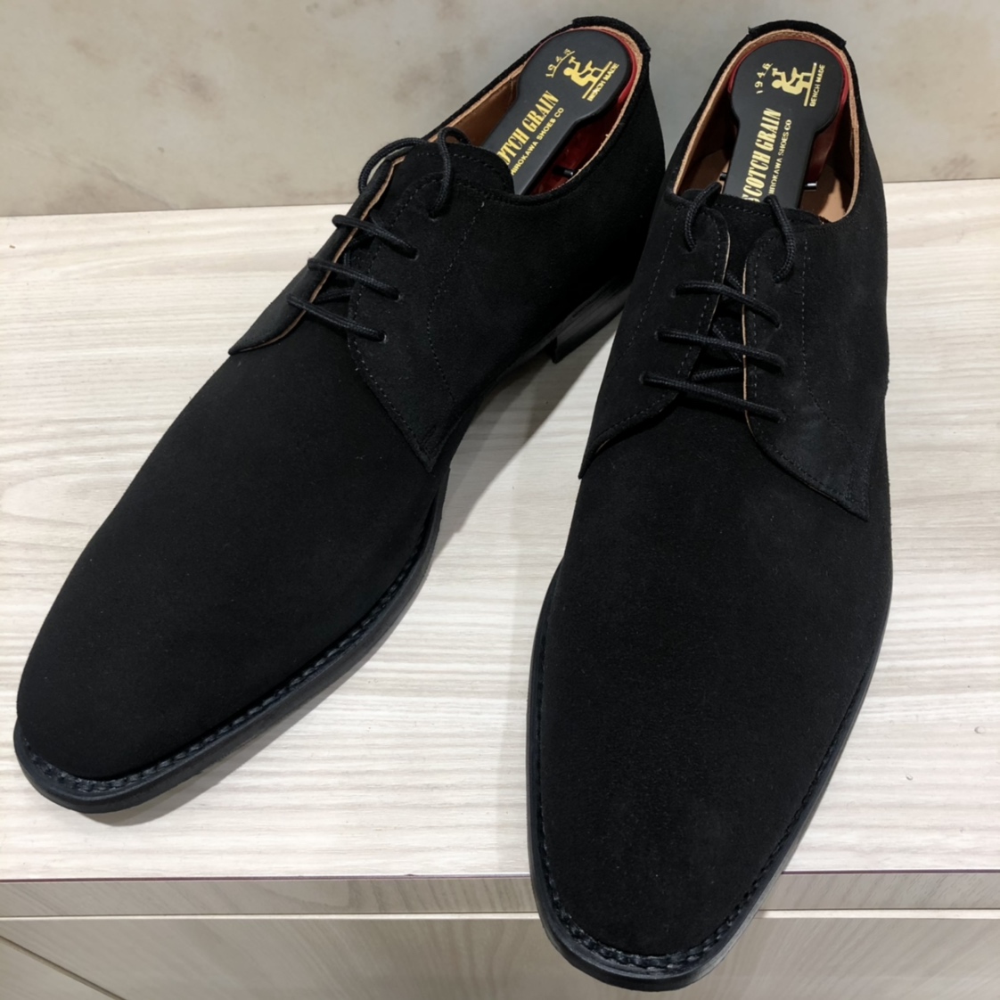 スコッチグレインブラック スエード ドレスシューズ スエード │ スコッチグレイン SCOTCH GRAIN
