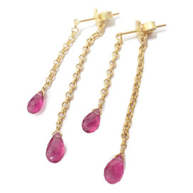 マリーエレーヌドゥタイヤックのK22 ピンクトルマリン ダブルチェーンピアスの買取実績です。