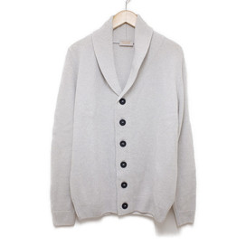 ジョンスメドレーのグレー ショールカラー カシミヤ混 ニットカーディガンの買取実績です。