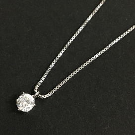 ダイヤモンドのPt850 0.74ct 1Pダイヤモンド ベネチアンチェーンネックレスの買取実績です。