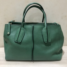 トッズ グリーン レザー 2WAYハンドバッグ 買取実績です。