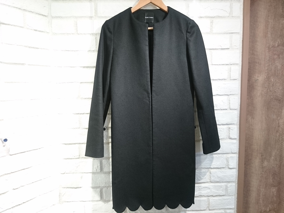 新宿店で、ヨーコチャンの18AW YCC-318-079 スカラップ ノーカラー 