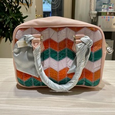 ゼルパリ ピンク クロコ×カーフ 2wayバッグ 買取実績です。