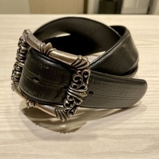 クロムハーツ ブラック 925 フィリグリーOTJ ベルト 買取実績です。