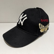 グッチ ブラック ×ニューヨークヤンキース 538565 4HE20 2018秋冬 バタフライパッチ ベースボールキャップ 買取実績です。