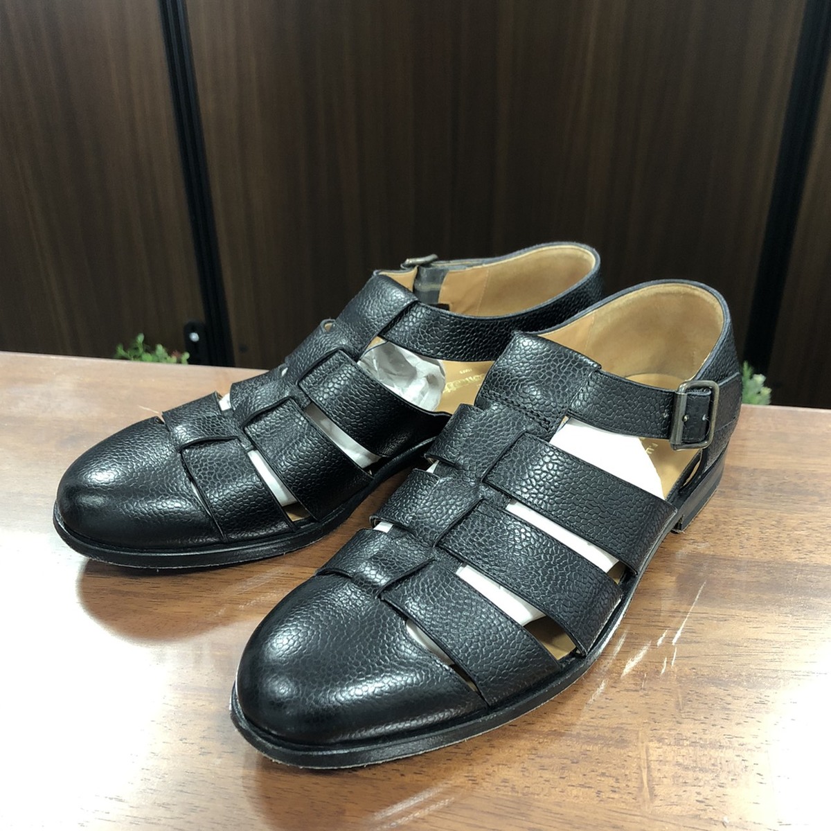 大阪心斎橋店にて、フラテッリ・ジャコメッティのスコッチレザー