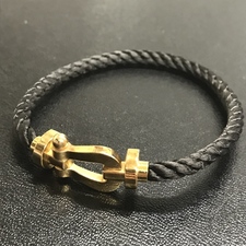 フレッド 750YG ブラック×ゴールド フォース10LM スティールケーブル ブレスレット 買取実績です。