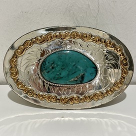 カムストックヘリテイジの925 ターコイズ オーバル バックルの買取実績です。