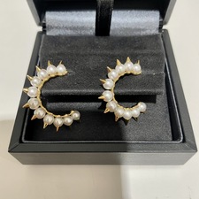 タサキ K18YG アコヤパール デインジャー トライブ フープピアス 買取実績です。