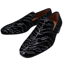 クリスチャンルブタン 3191170 COLONNAKI FLAT VELOURS BENGALE/GG ベロア グリッター ローファー メンズ 買取実績です。