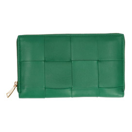 ボッテガ・ヴェネタのグリーン マキシイントレ コンチネンタルジップアラウンドウォレットの買取実績です。