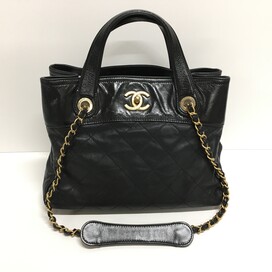 シャネルの17番台 ラムスキン×ヴィンテージカーフ インザミックス 2WAYチェーンバッグの買取実績です。