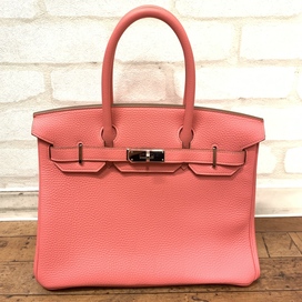 エルメスの□Q トリヨンクレマンス ローズアザレ シルバー金具 バーキン30の買取実績です。