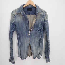ジュンハシモトの18AW 1060000005 WRINKLE DENIM SHIRT リンクルデニムシャツの買取実績です。