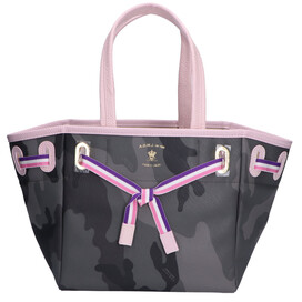 エーディーエムジェイの2019年SS 01018 コンクルージョン×カモフラ柄PVCコーティング×牛革 トートバッグ グレー×ピンク/サクラの買取実績です。