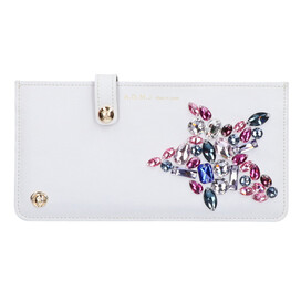 エーディーエムジェイのスワロフスキー/クリスタル　フラットスリムウォレット/長財布(小銭入れあり)の買取実績です。