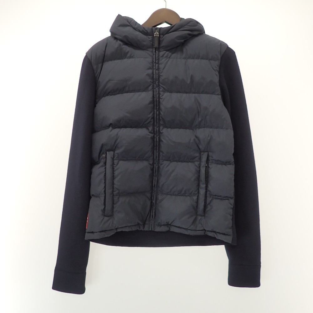 極美品 dunhill/ダウンジャケット/イタリア製/ニット切り替え Dunhill - 国内正規品 イタリア製 ダンヒル ダウンコート ファー