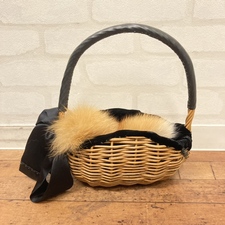 エバゴス 2008年秋冬コレクション ナゼダイヤモンドガキニナルノダロウ ファー×リボン ミニかごバッグ 買取実績です。