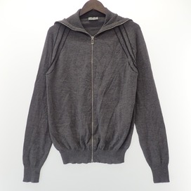 ディオールオムのウール ジップアップ ニットジャケット/パーカ グレーの買取実績です。