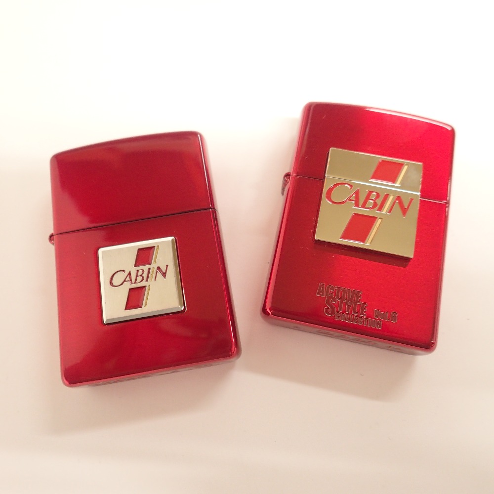 大阪心斎橋店の出張買取にて、ジッポー×キャビン(CABIN)のレッド
