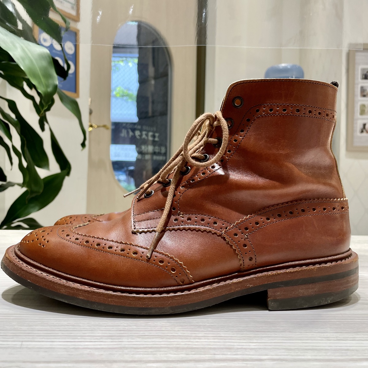 渋谷でトリッカーズを買取。マロンアンティーク 72508 モルトン レース