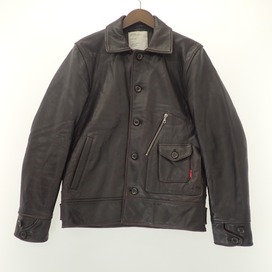 ダブルタップスのダークブラウン ROKUDENASHI 102NMDT ラムレザー ジャケットの買取実績です。