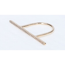 ヒロタカ K10 0.15ct ダイヤモンド ロングバー リング 買取実績です。