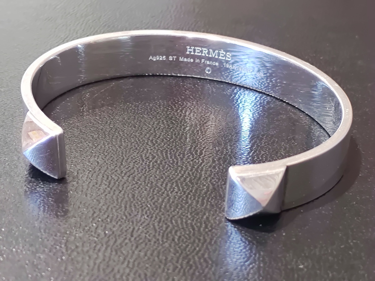 HERMES ブレスレット ミニ・クルー GM シルバー XXL バングル 楽天市場】エルメス ブレスレット ミニ クルー バングル GM SV925