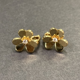 ヴァンクリーフ&アーペルの750 フリヴァル 1Pダイヤモンド イヤリングの買取実績です。