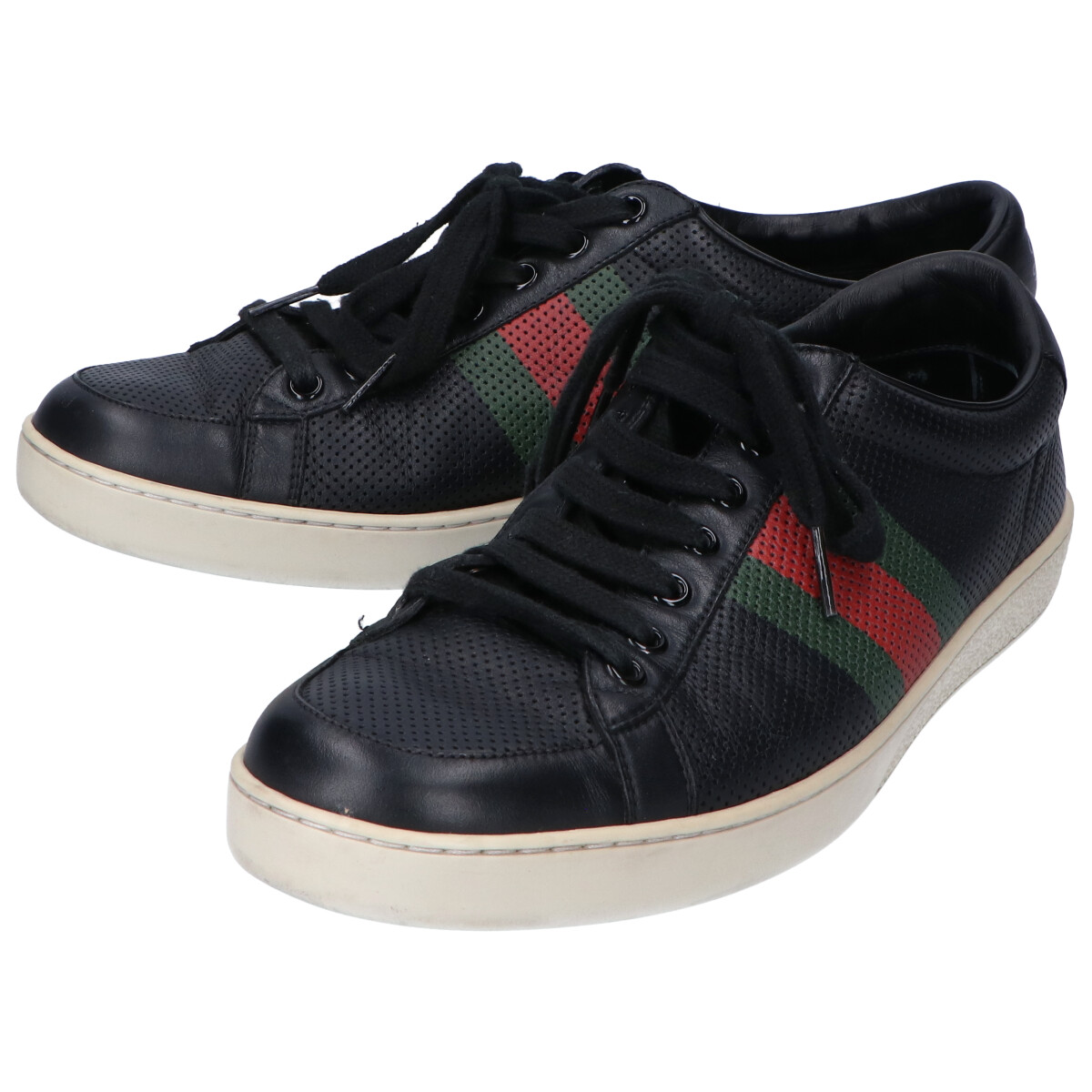 美品 グッチ スニーカー シェリーライン GG柄 44 28cm ライトブルー 大阪心斎橋店の出張買取にて、グッチのシェリーライン、メッシュレザー