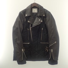 サカイ 21AW 21-02548M oversized contrast panel biker jacket 買取実績です。
