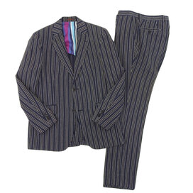 エトロのリネン×ウール 背抜きストライプ2Pスーツの買取実績です。