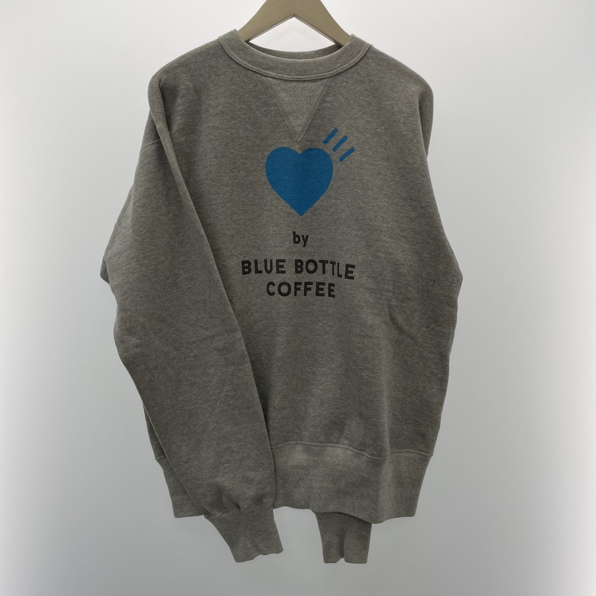 値下げ不可　HUMAN MADE BLUE BOTTLE スウェット グレーXL 浜松入野店でヒューマンメイド×ブルーボトルコーヒーのスウェット