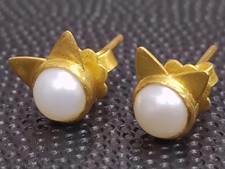 マリーエレーヌドゥタイヤック スモール リトルキャット パールスタッドピアス 買取実績です。