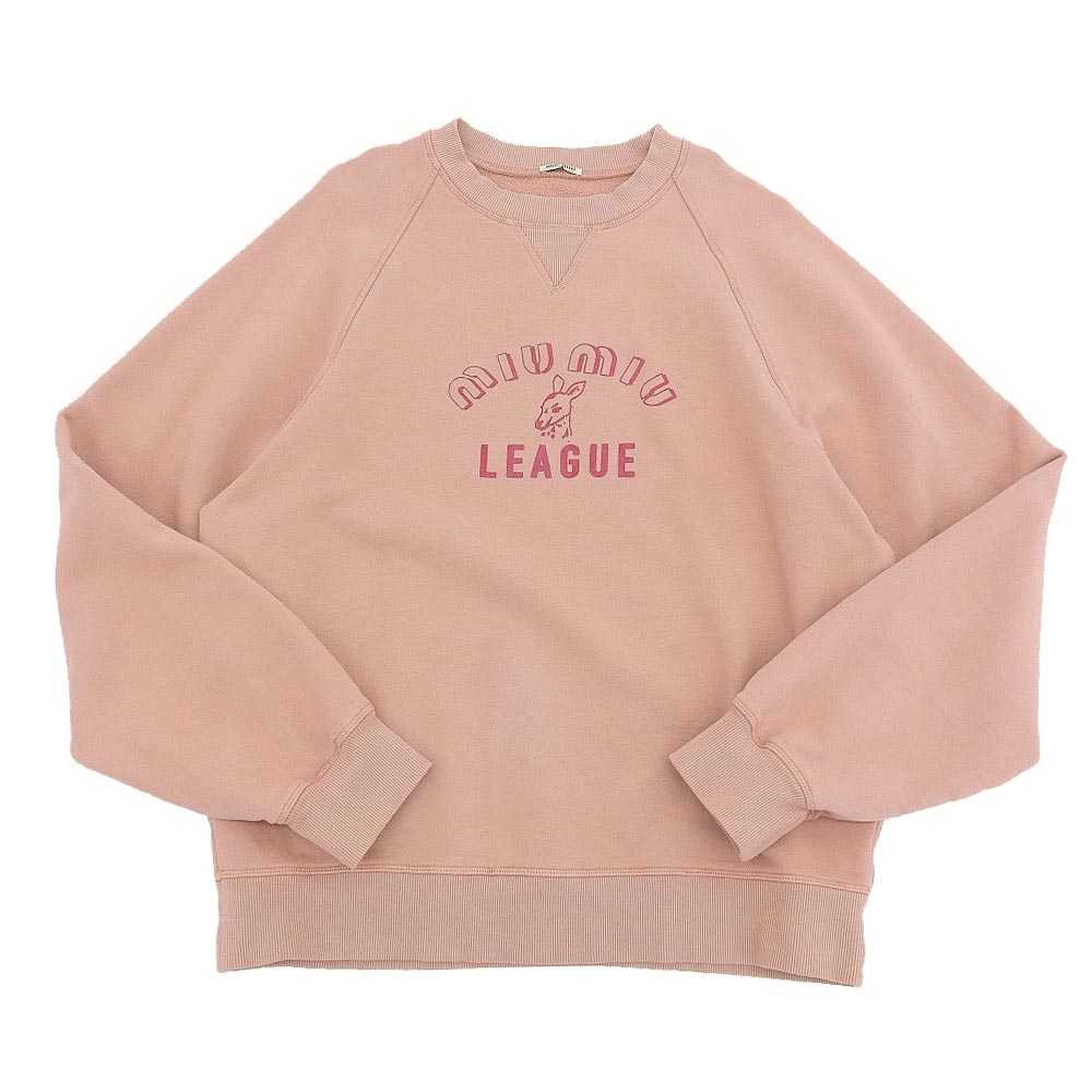 miumiu LEAGUE スタッズスウェット レア 美品 大阪心斎橋店で、ミュウミュウの2021年SSコレクションのLEAGUE＆ロゴ
