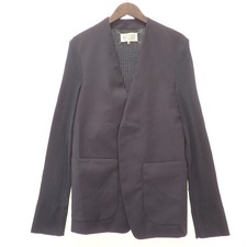 メゾンマルジェラ 国内正規品 20年製 S30BN0472 リブニット切替ノーカラージャケット 買取実績です。