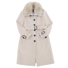 バーバリーのB1B78-294-03 カシミヤ混ウール フォックスファー ベルト付ロングコートの買取実績です。