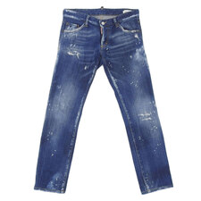 ディースクエアード S74LB0086 2017SS CLEMENTJEAN ブルー ペイント クラッシュ加工 デニムパンツ 買取実績です。