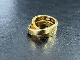 カルティエの1999刻印 K18YG パリリングの買取実績です。