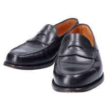 ジョンロブ 4395ラスト BLACK CALF LOPEZ（ロペス） コインローファー 買取実績です。