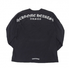 クロムハーツ ブラック エンブレムプリント Tシャツ 買取実績です。